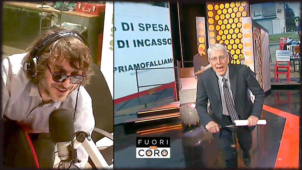 Mario Giordano in monopattino