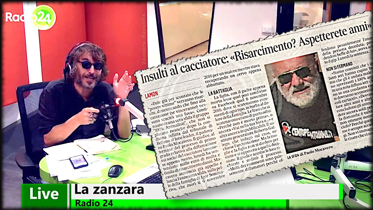Paolo Mocavero condannato per le esultanze alla morte di un cacciatore - La Zanzara