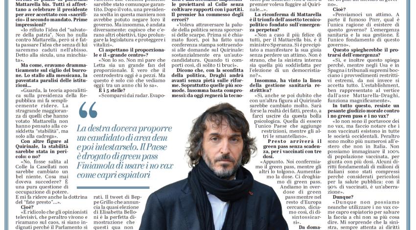 Intervista a La Verità