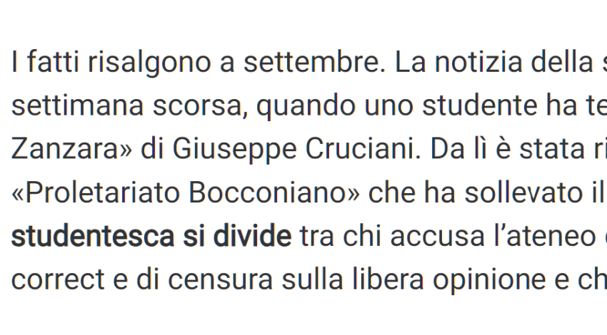 Dal Corriere.it del 15 febbraio 2024