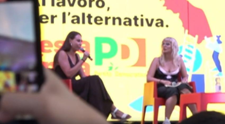 L'onlyfanser Giulia Leopardi al Festival dell'Unità