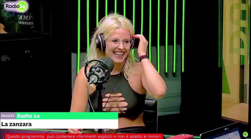 Giulia Leopardi alla Zanzara
