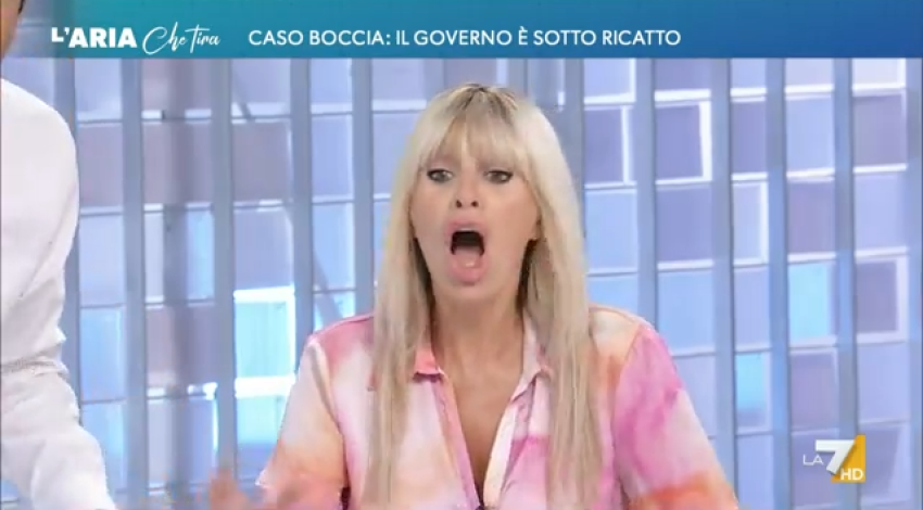 Alessandra Mussolini a L'Aria Che Tira